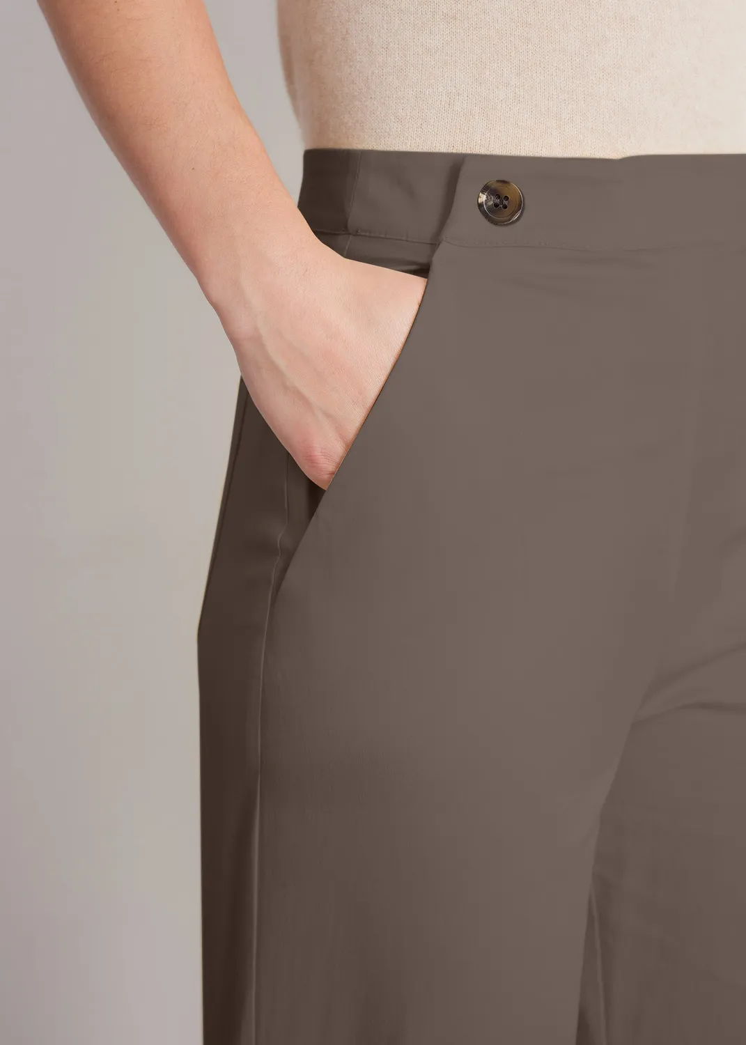 Senatex Culotte OCS Baumwollhose Mocca 34 weiter Schnitt