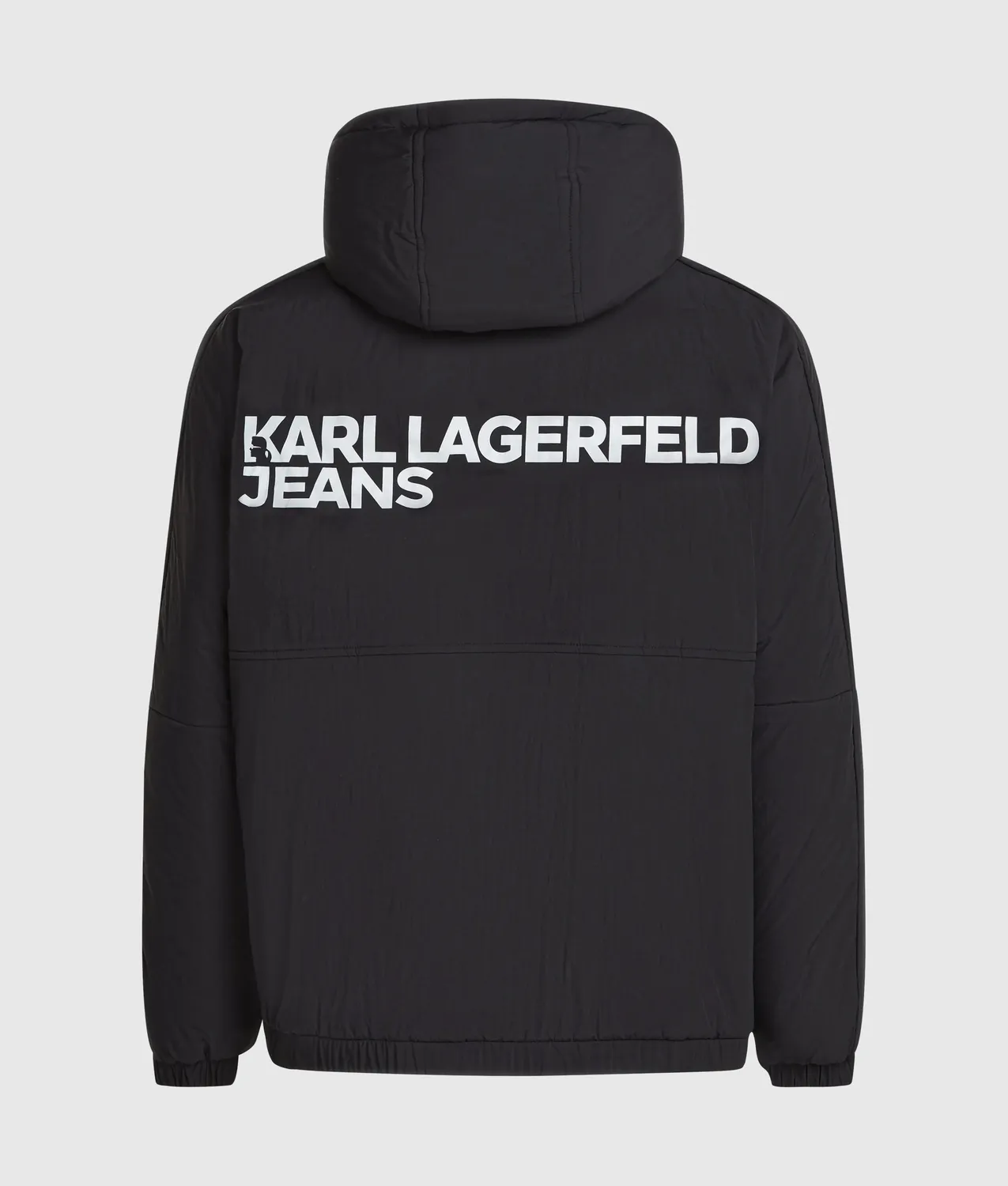 Karl Lagerfeld Reversible Teddy Puffer Jacke Wende Logo
