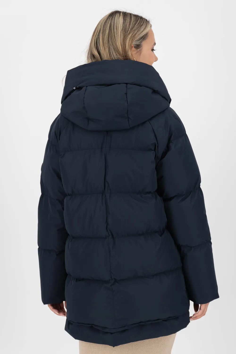 Alife & Kickin LykkeAK A Puffer Parka Dunkelblau gesteppt
