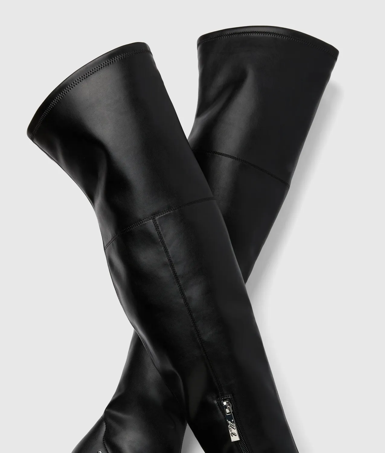 Karl Lagerfeld Waverly Overknee-Stiefel Leder spitz