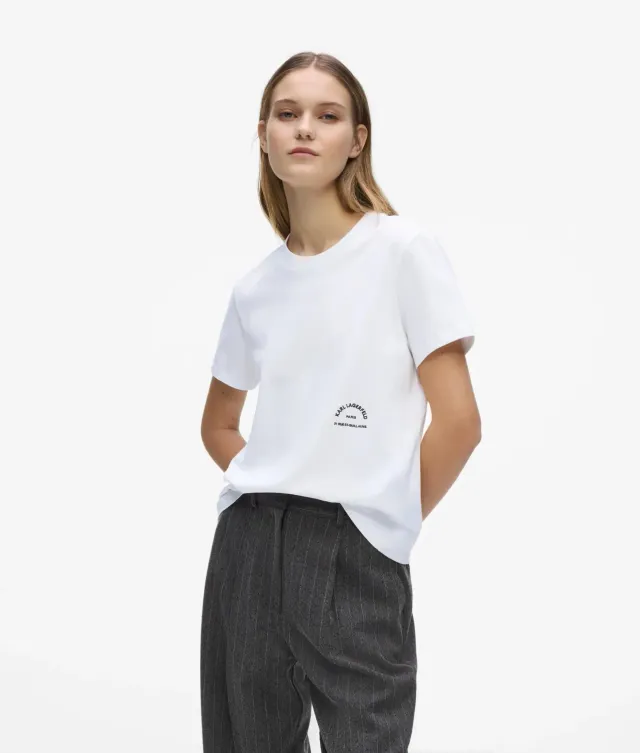 Karl Lagerfeld Rue St-Guillaume T-Shirt Damen Bio-Baumwolle