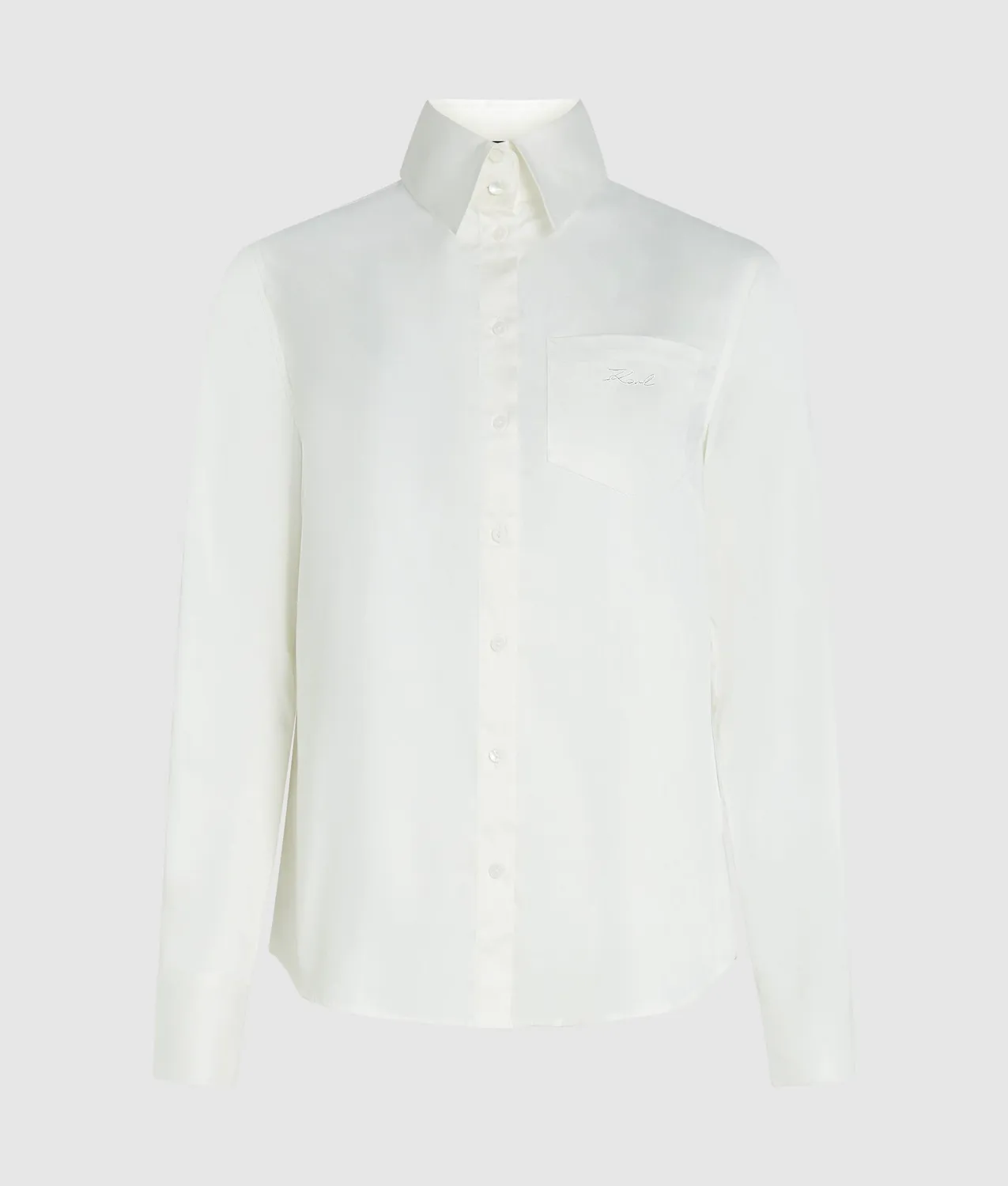 Karl Lagerfeld Poplin Bluse Hemd Stretch Größe 6
