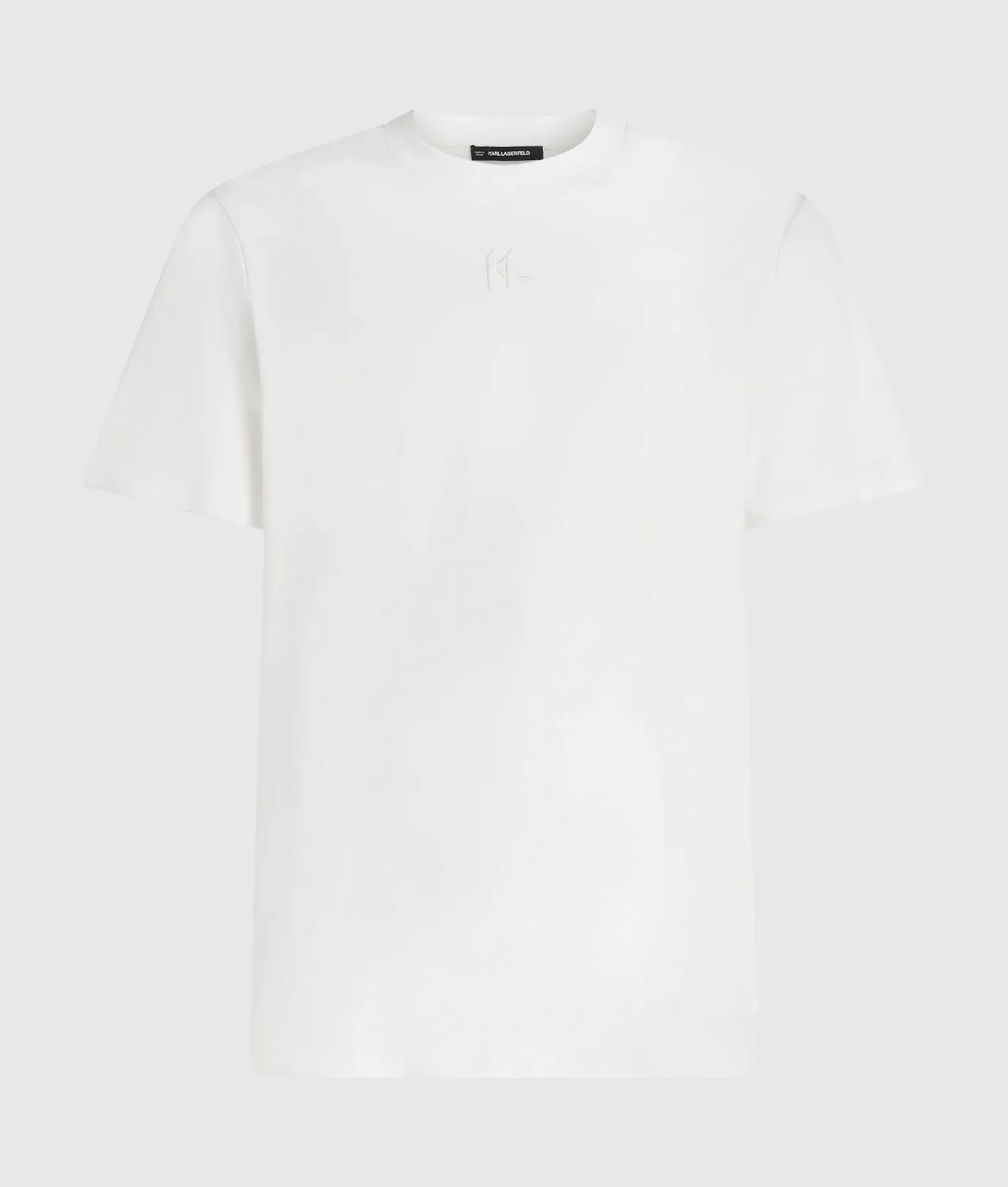 Karl Lagerfeld Monogram T-Shirt Modal Crew-Neck