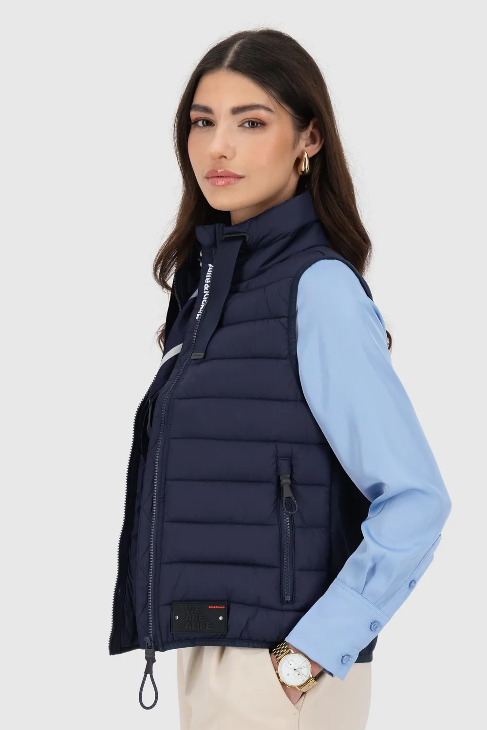 Alife & Kickin RujaAK A Weste dunkelblau Damen Steppweste