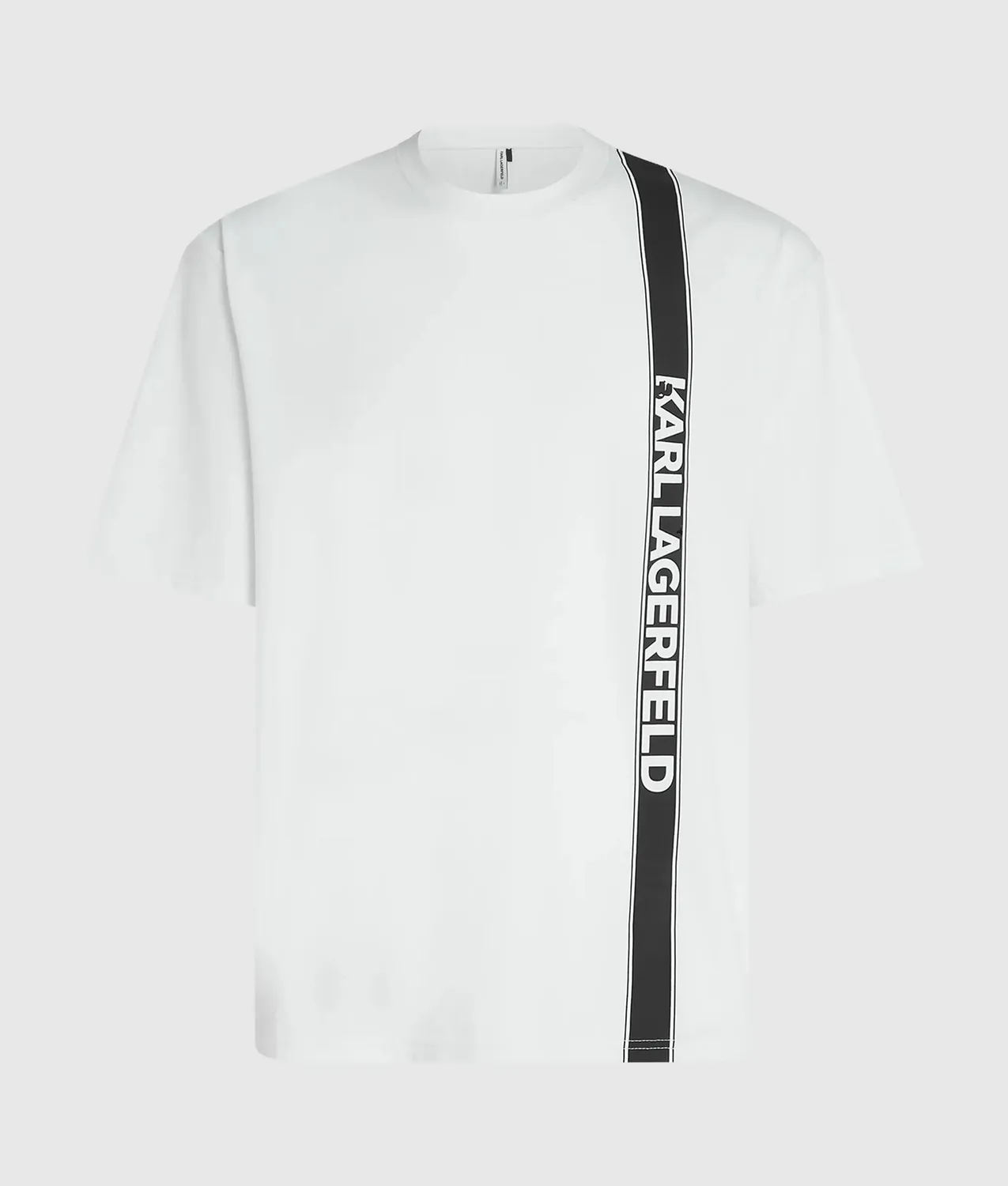 Karl Lagerfeld Vertical logo Pyjama-Shirt Herren Bio-Baumwolle