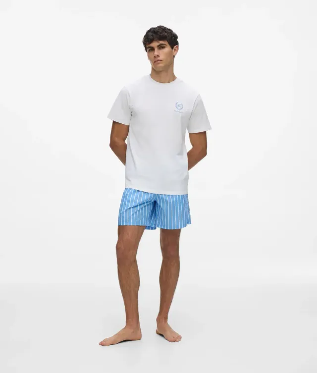 Karl Lagerfeld Hotel Karl Pyjama-Set Shorts Bio-Baumwolle