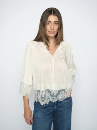 Mos Mosh MMEisa Tess Bluse Spitze V-Ausschnitt