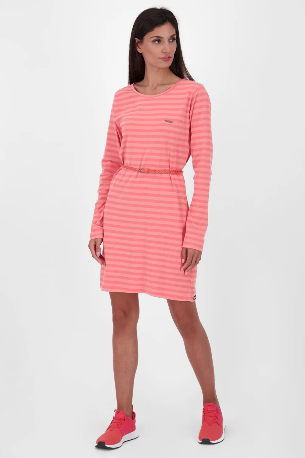 Alife & Kickin EllinAK B Longsleeve Kleid Rot Damen