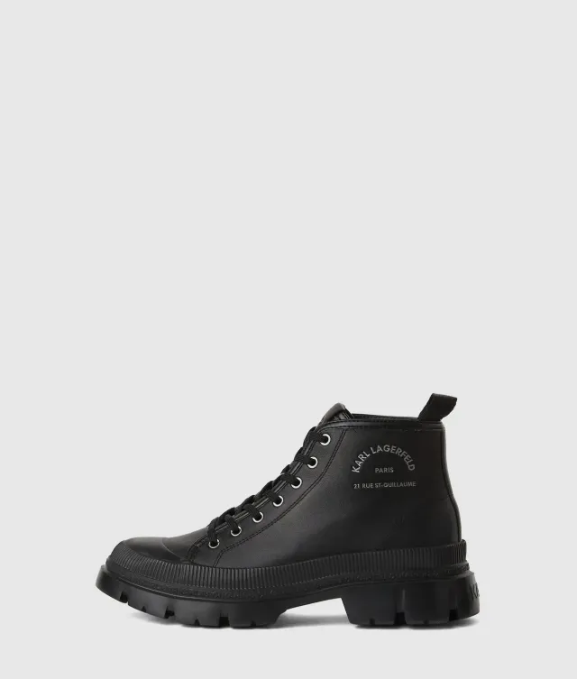 Karl Lagerfeld Trekka Maison Boots Herren Leder-Optik