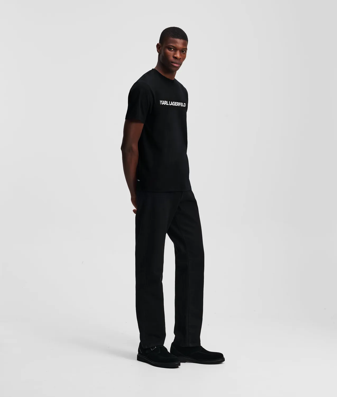 Karl Lagerfeld Logo T-Shirt regular Baumwolle