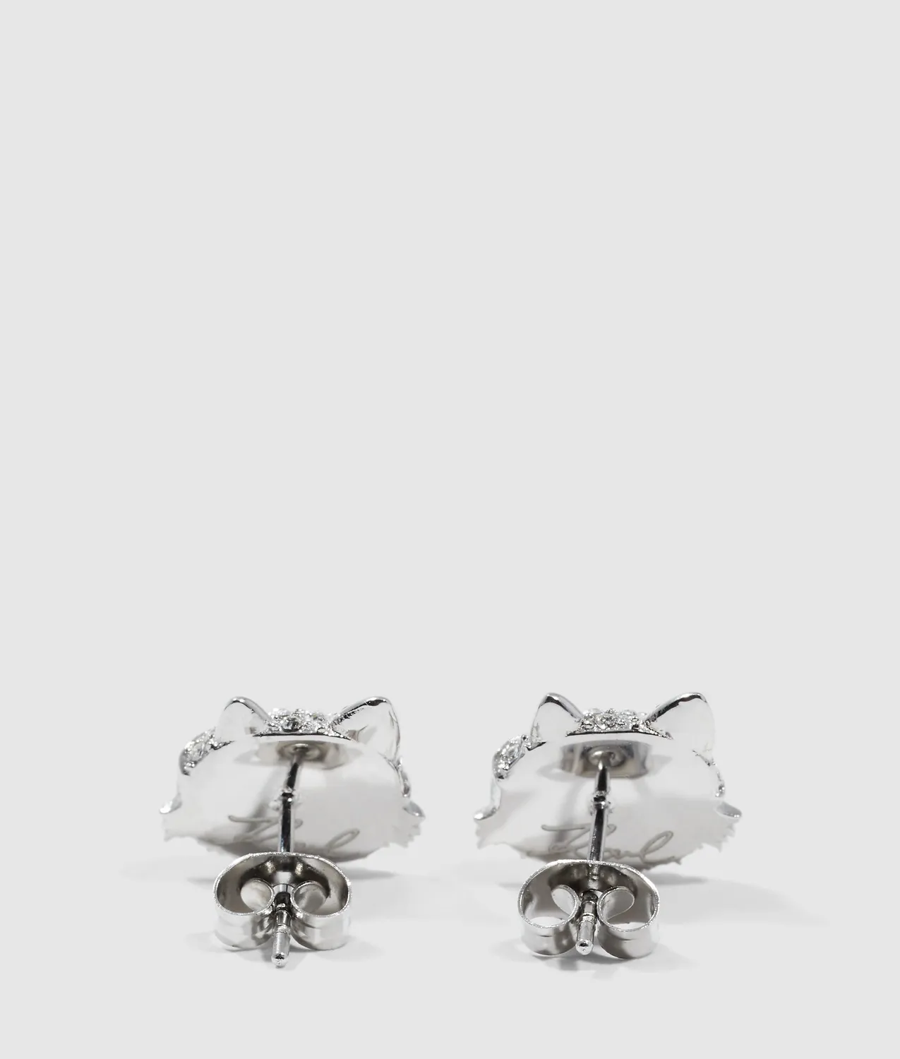 Karl Lagerfeld Ikon Choupette Pavé Ohrstecker Kristall