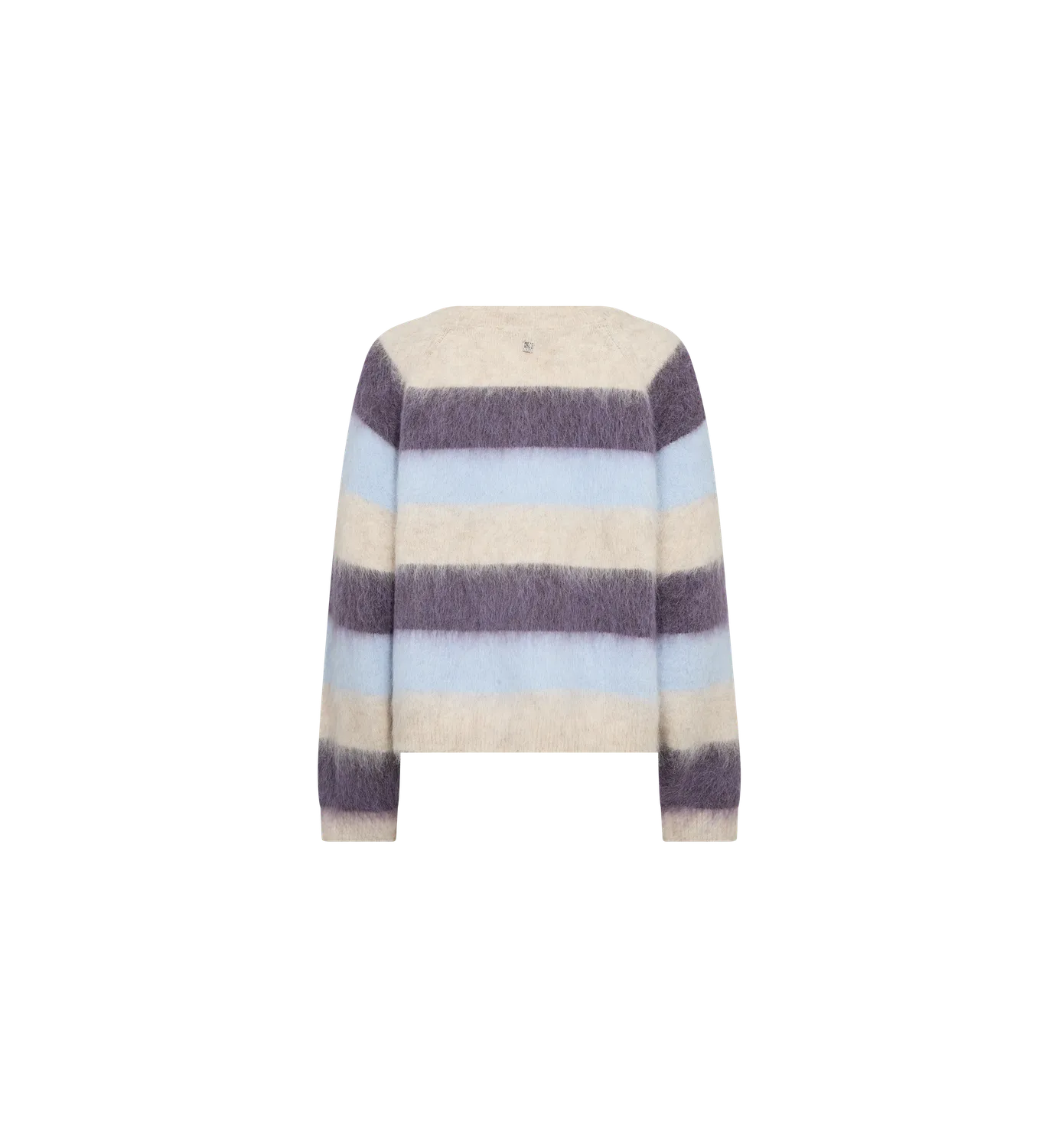 Mos Mosh MMSuvi Stripe Knit Pullover Sweet Grape Streifen