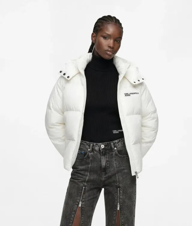 Karl Lagerfeld KL Jeans Logo Pufferjacke glänzend XS-XL
