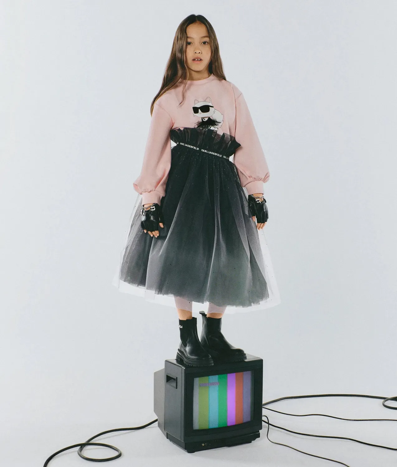 Karl Lagerfeld Girls Tüll Rock Gradient Gr. 3Y