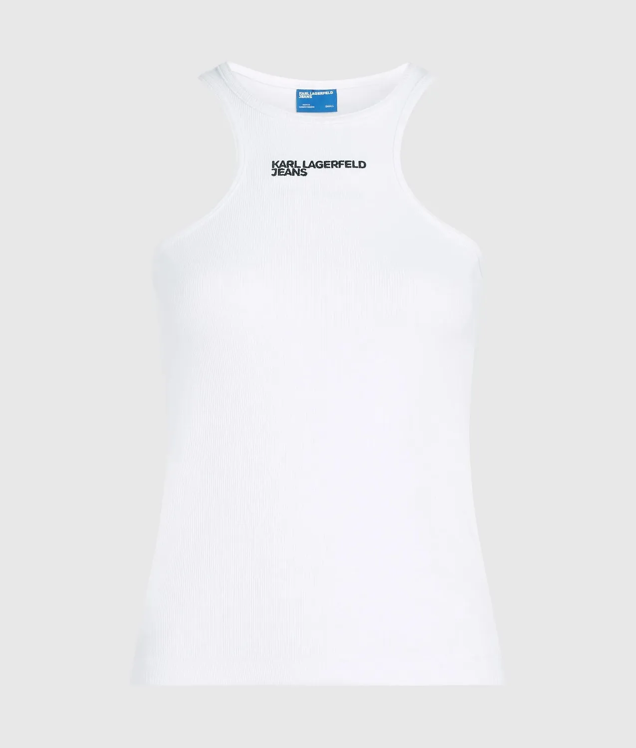 Karl Lagerfeld Jeans Ribbed Logo Tank Top Racer