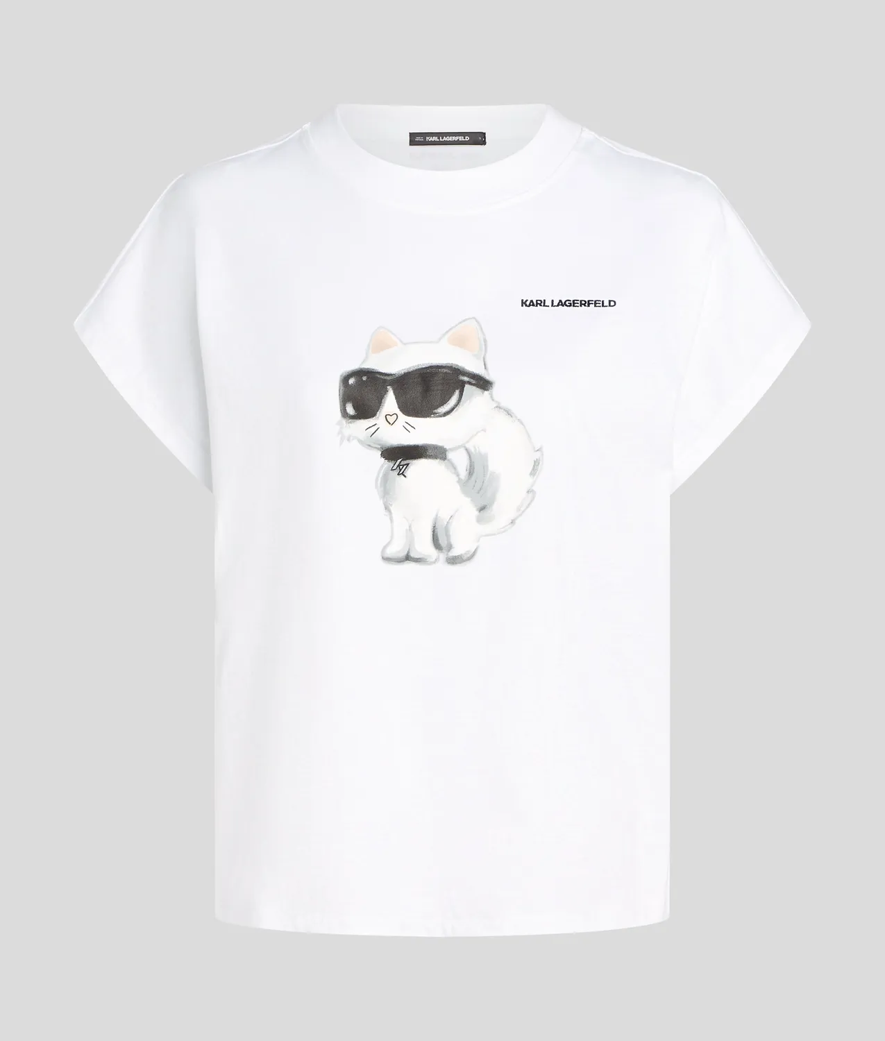 Karl Lagerfeld Ikon Choupette T-Shirt Oversize Aquarell