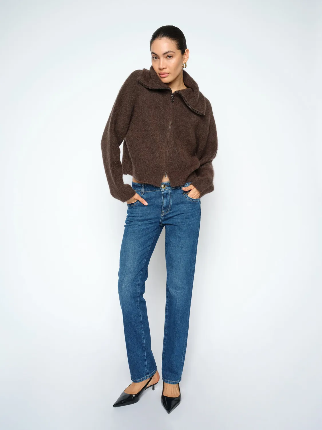 Mos Mosh MMCarla Naomi Straight Jeans Dunkelblau
