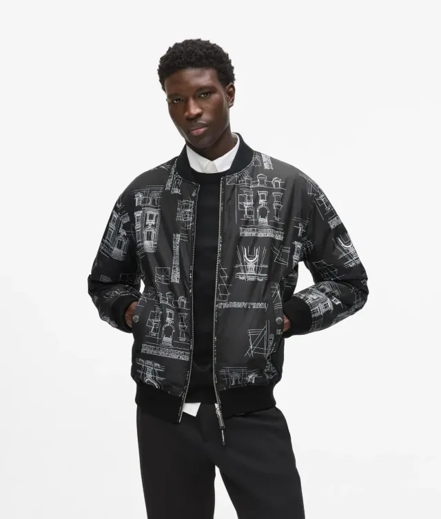 Karl Lagerfeld Reversible Maison de Karl Bomberjacke wendbar