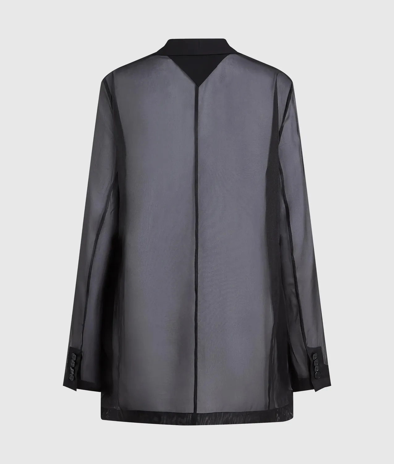 Karl Lagerfeld Organza Blazer Damen transparent Einreiher