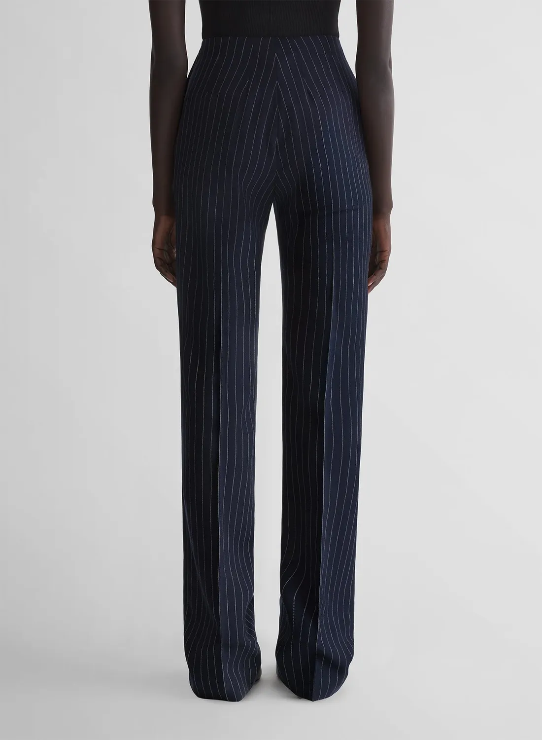 Mugler re/edit les salades Hose Nadelstreifen Wolle