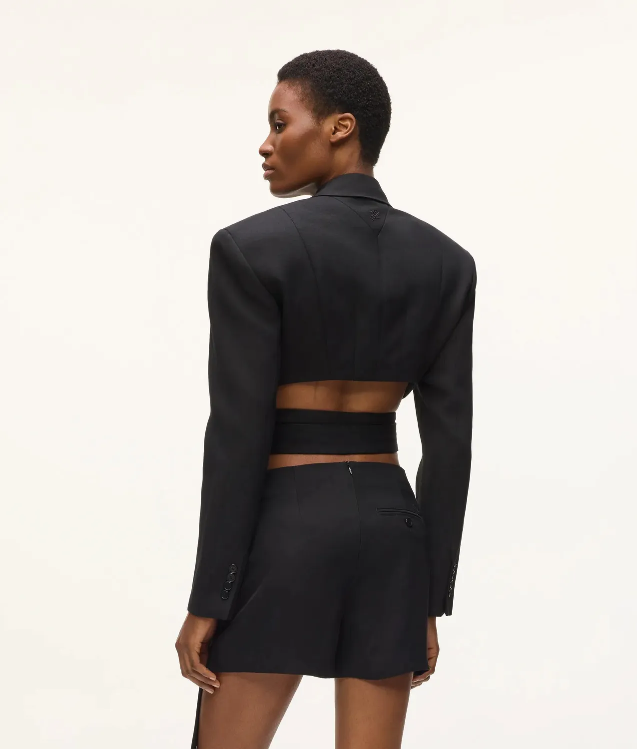 Karl Lagerfeld KL Studio Wrap Blazer Wickelblazer cropped