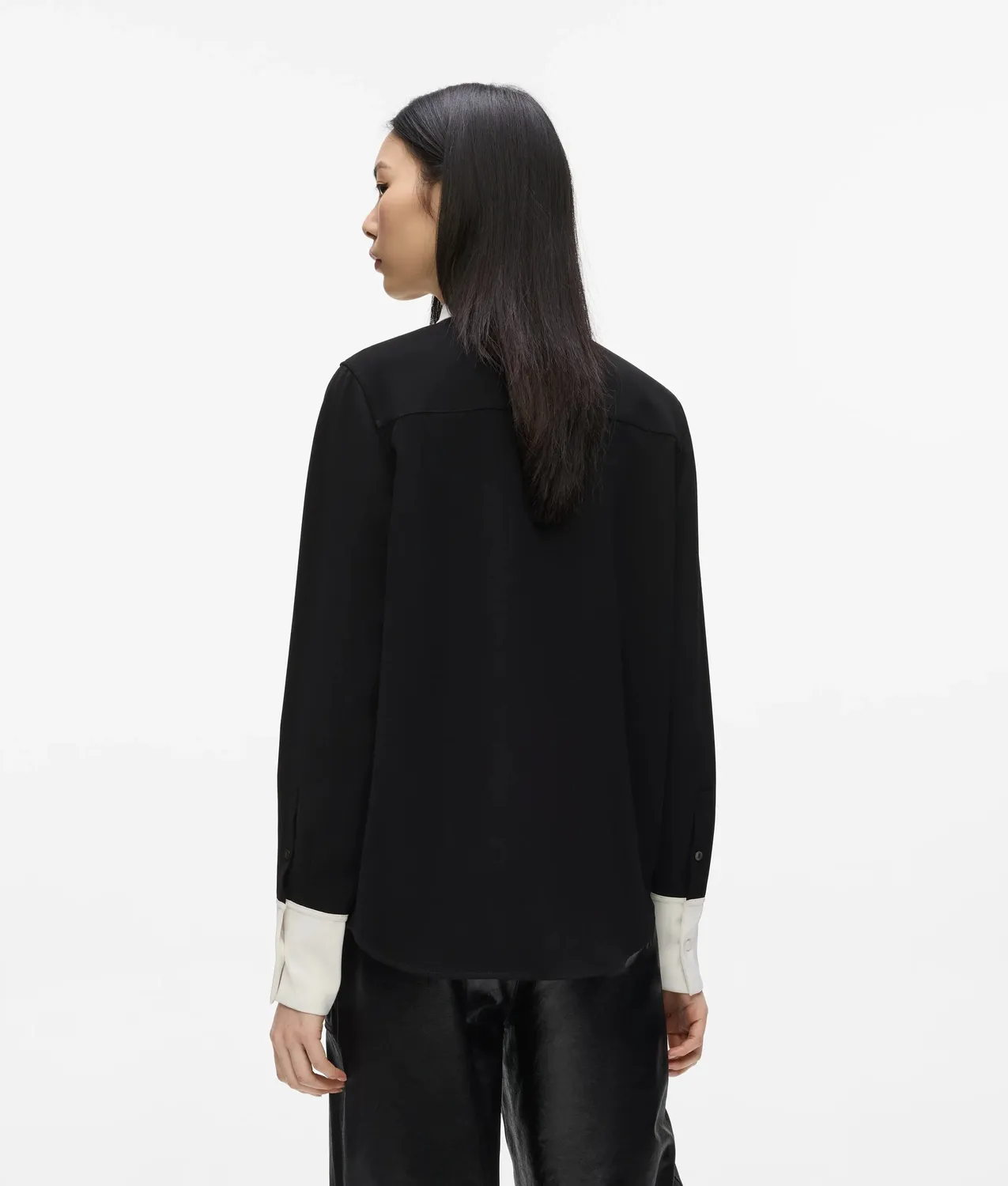 Karl Lagerfeld Contrast Karl Letter Hemd Kontrastkragen