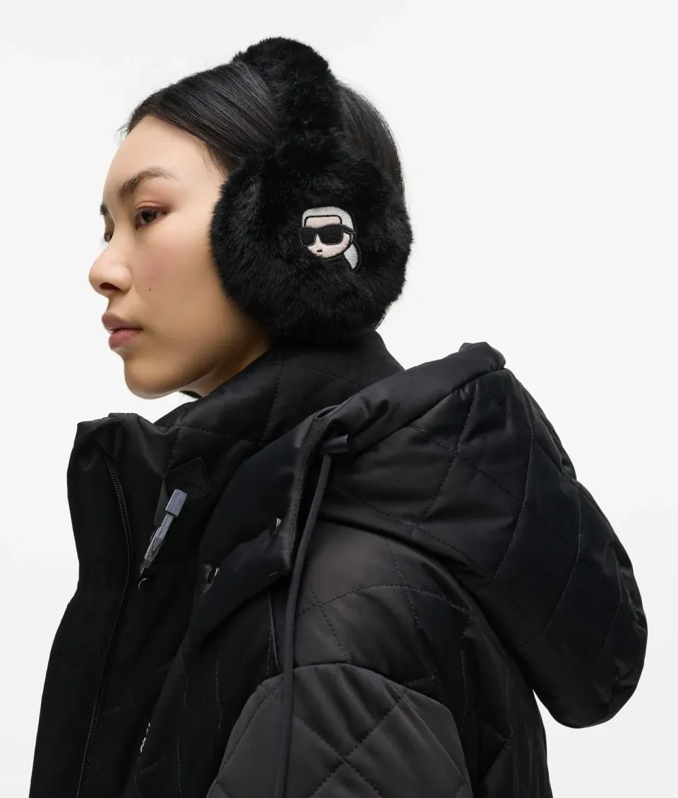 Karl Lagerfeld Ikon faux-fur ears Ohrenschützer Einheitsgröße Kunstfell