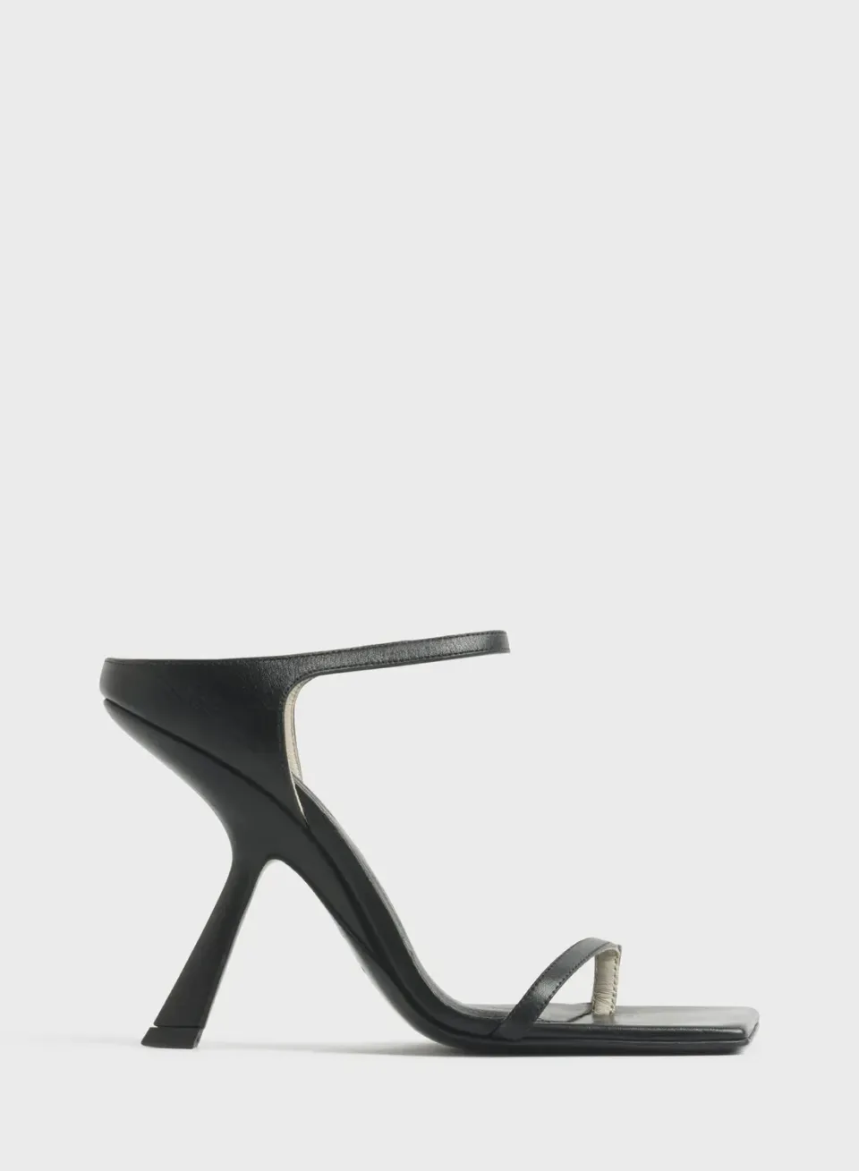 Mugler Thong Square Sandals 105 Sandalen schwarz