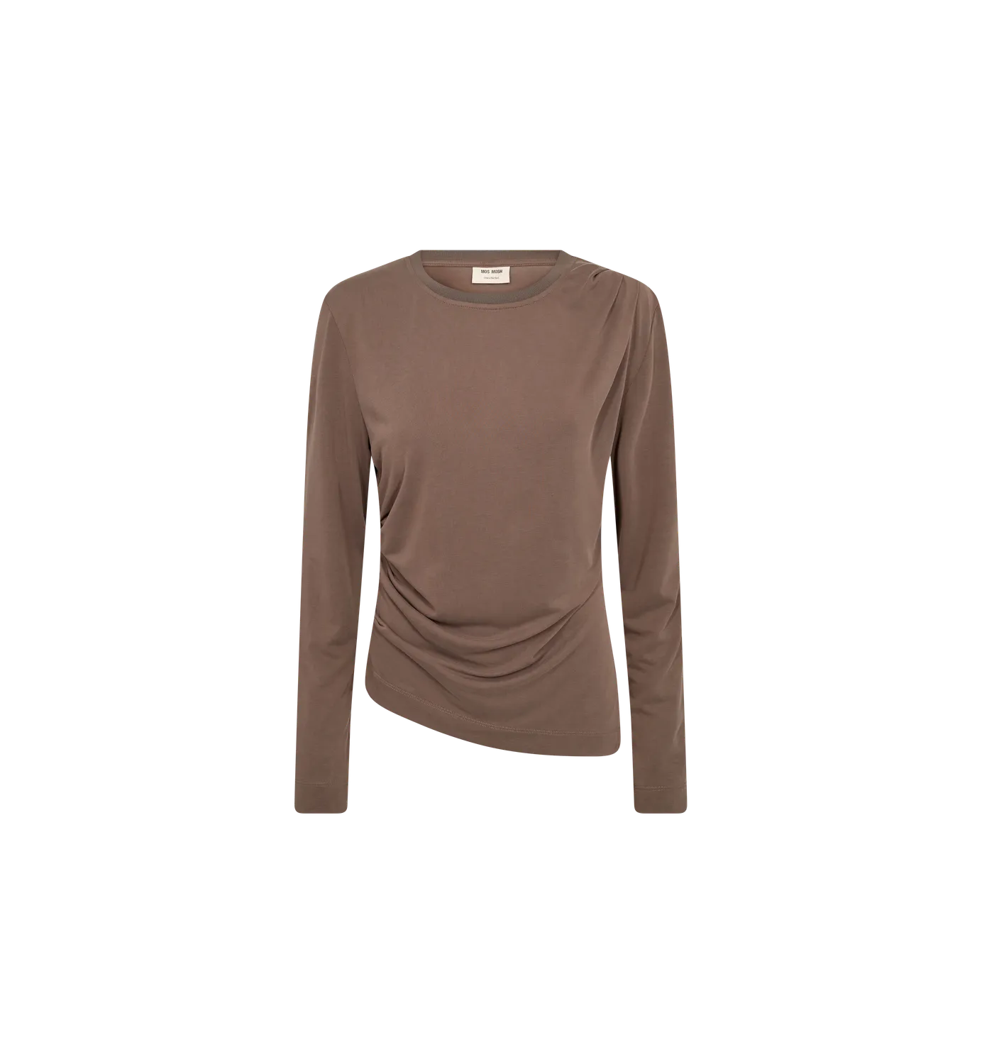 Mos Mosh MMAmi Draped Langarmshirt Delicioso Modal figurbetont