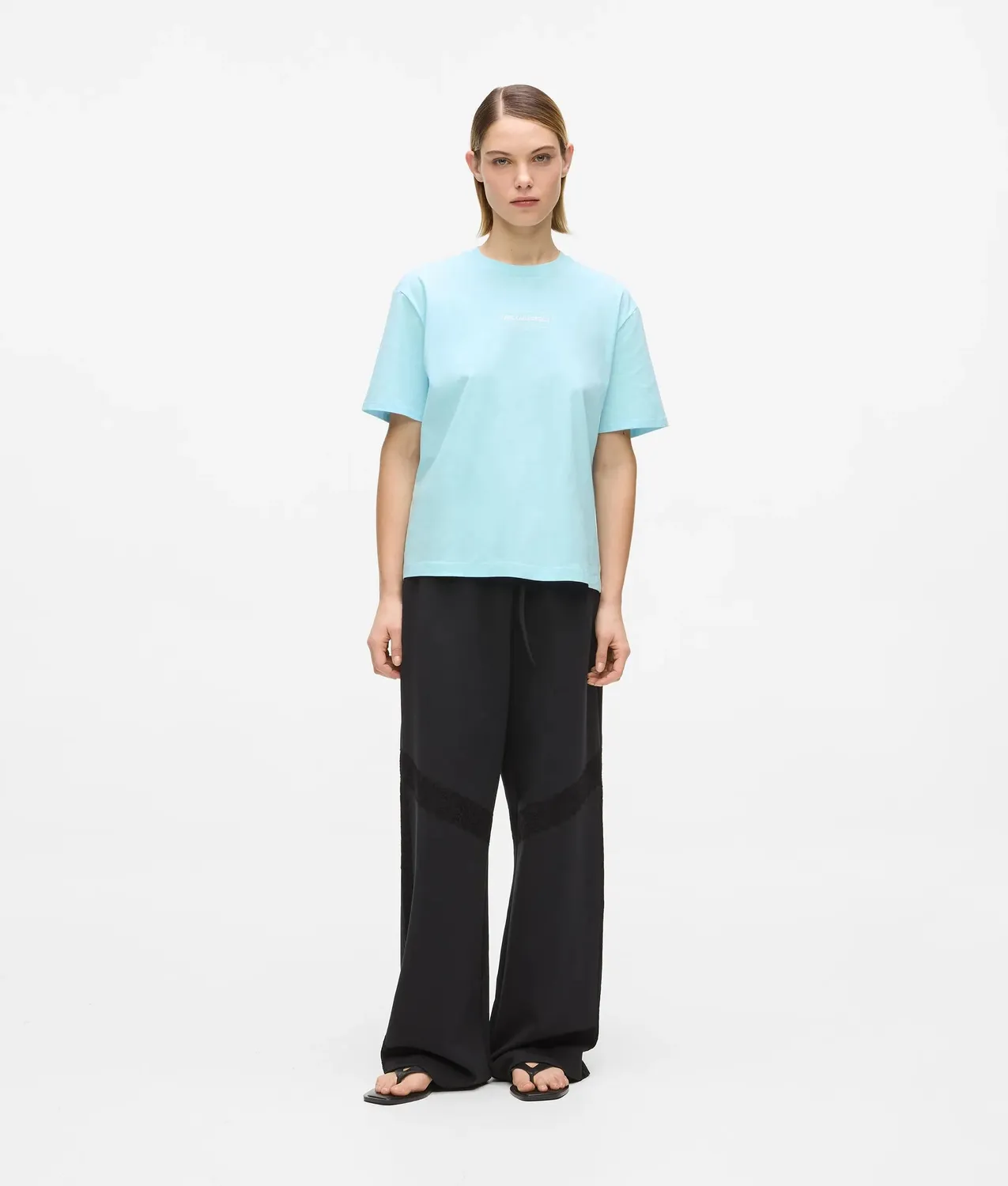 Karl Lagerfeld KL Jeans Outline Logo T-Shirt Baumwolle