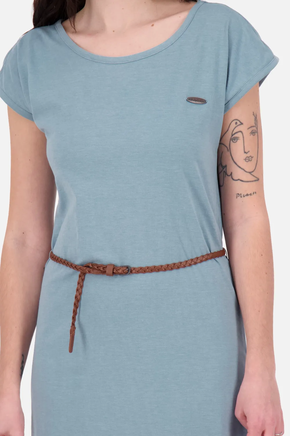 Alife & Kickin ElliAK A Shirtkleid Grau Jersey Mini