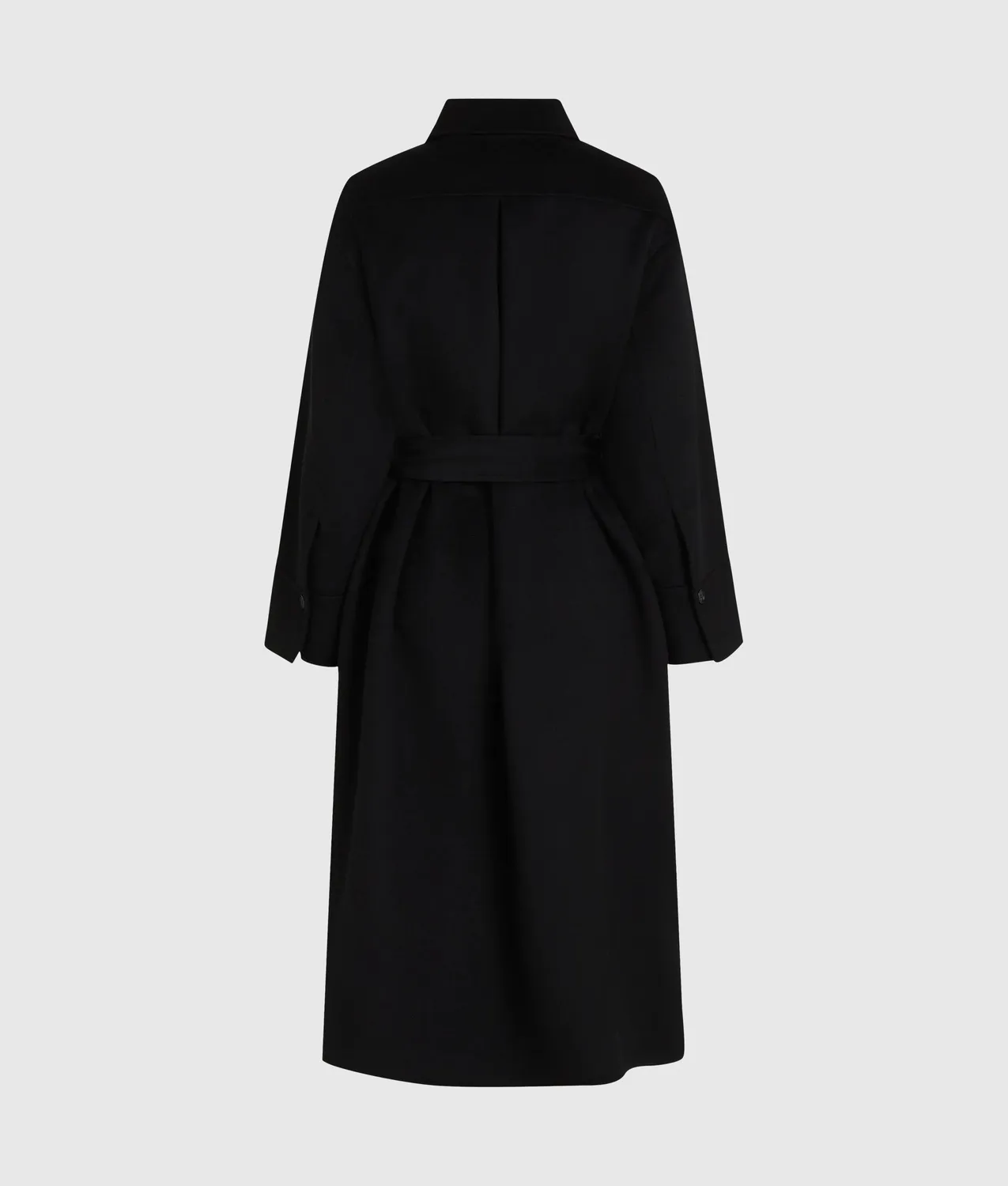Karl Lagerfeld Wollmantel lang mit Gürtel Wollmix