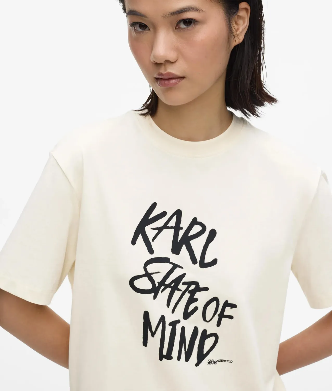 Karl Lagerfeld Karl Quote T-Shirtkleid Damen Print