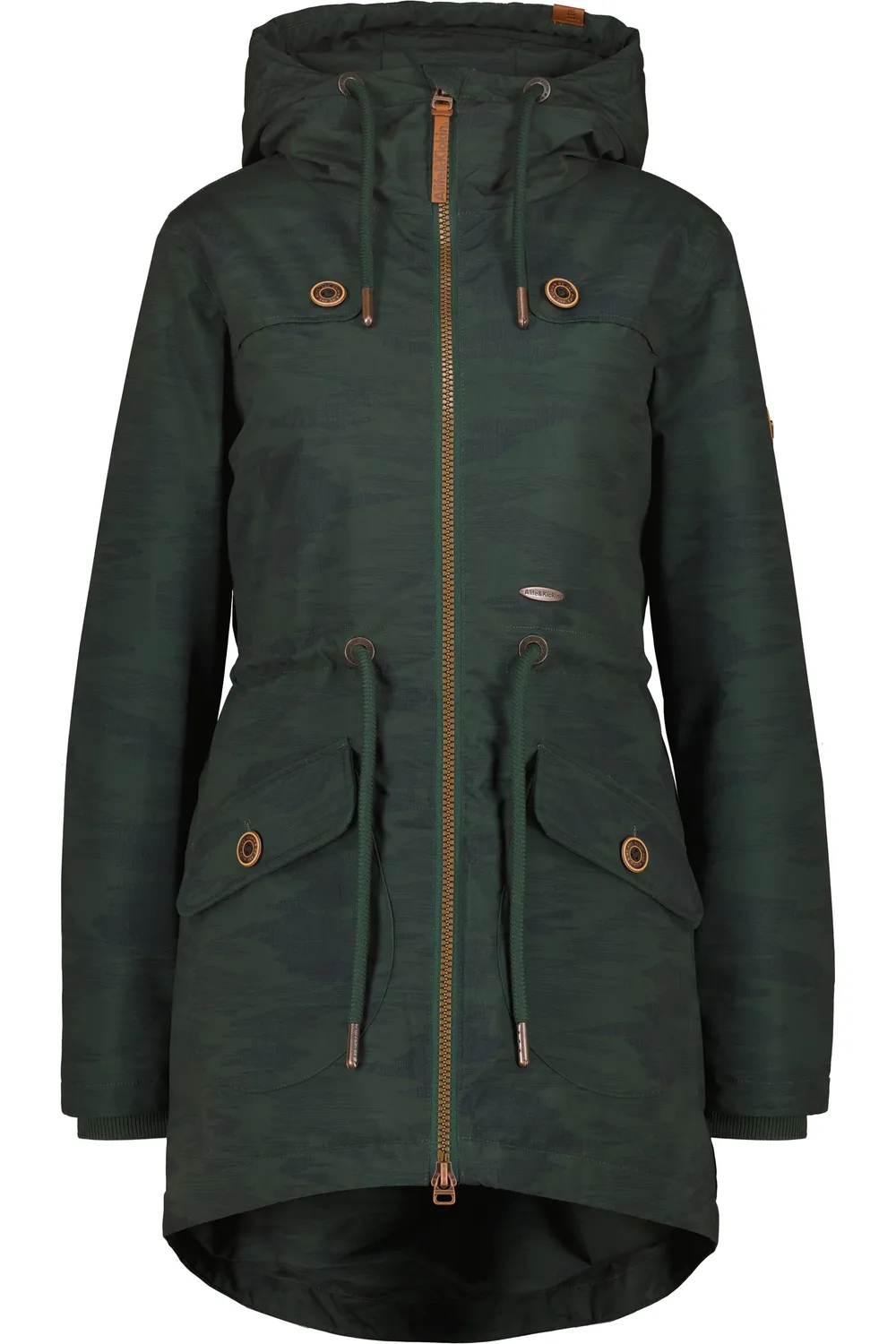 Alife & Kickin CharlotteAK B Parka Grün Winterparka lang