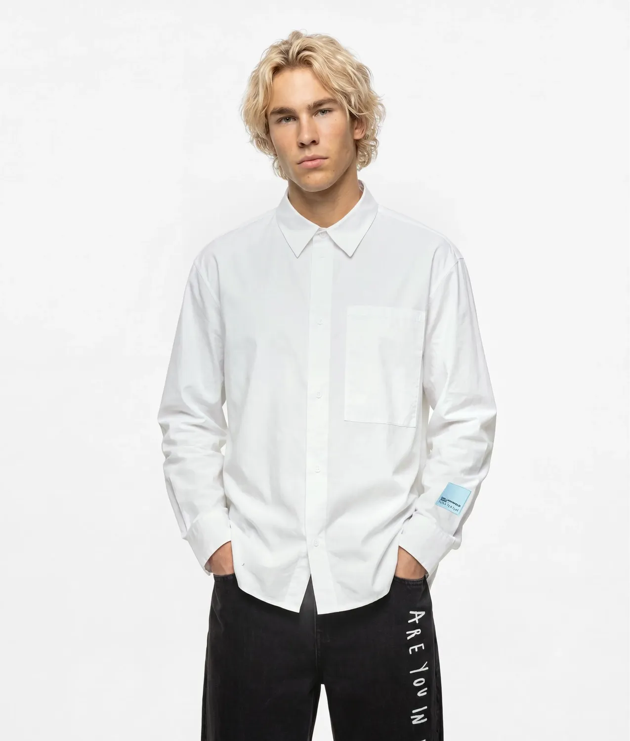 Karl Lagerfeld Jeans Pietro Terzini Hemd Boxy Baumwolle