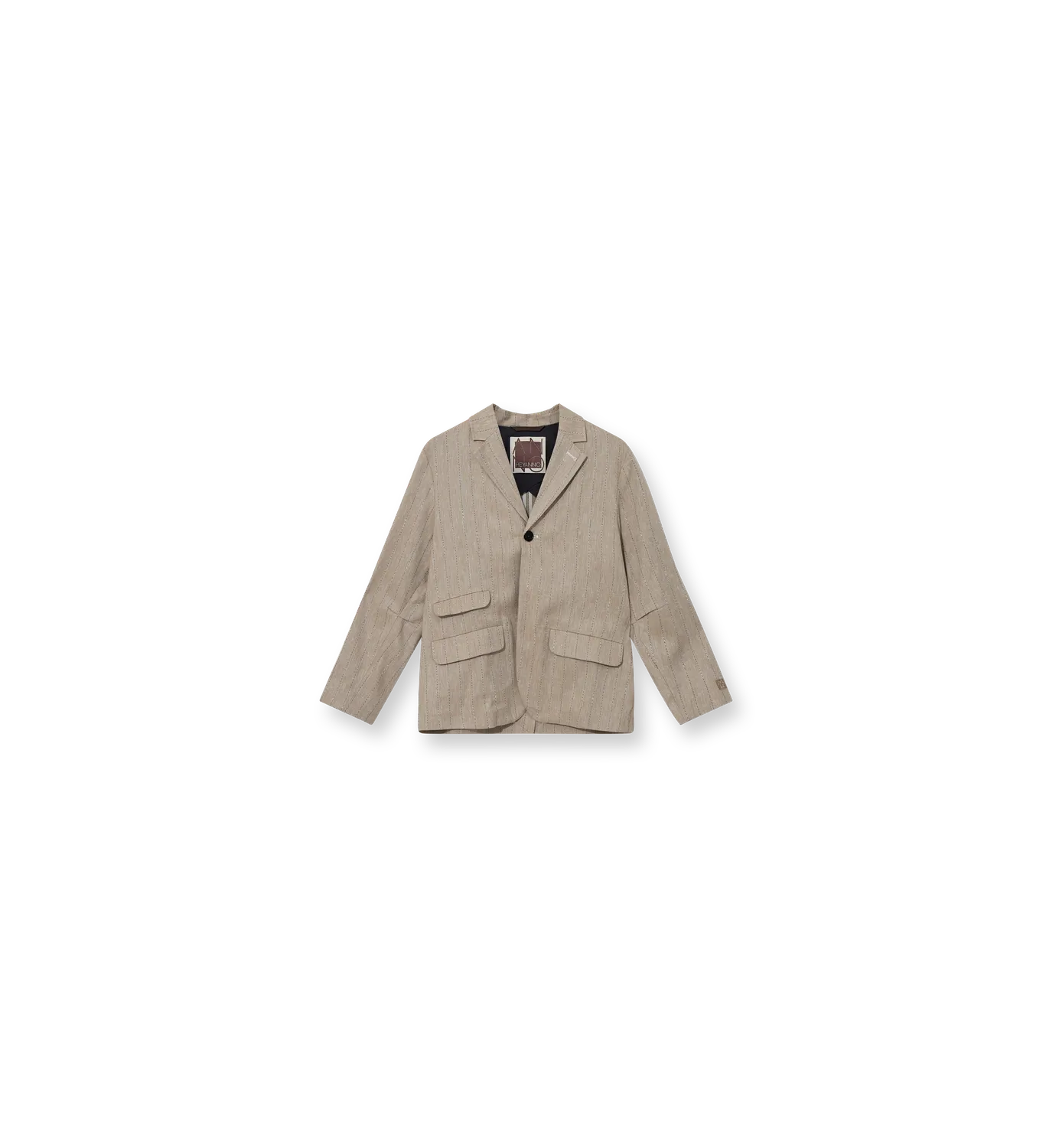 Mos Mosh MMH Humble Blazer Iced Coffee Fischgrat