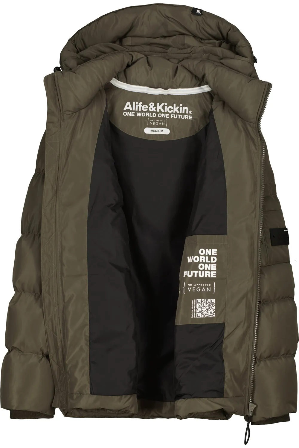 Alife & Kickin JamesAK A Pufferjacke Dunkelgrün Herren