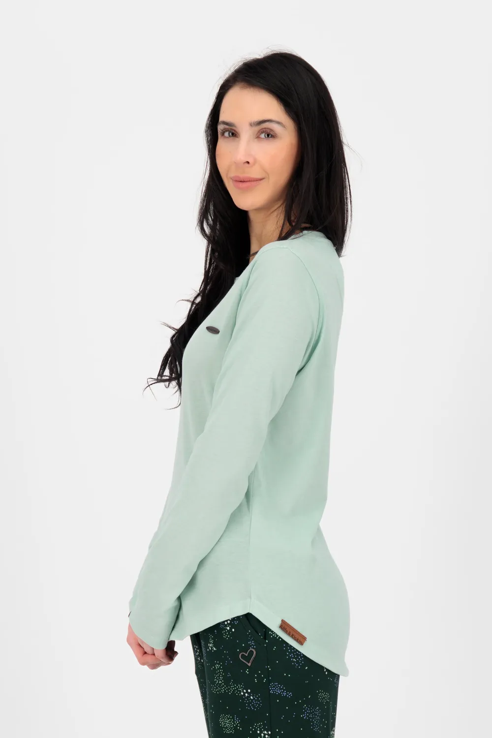 Alife & Kickin LeaAK A Longsleeve hellgrün schmal Damen