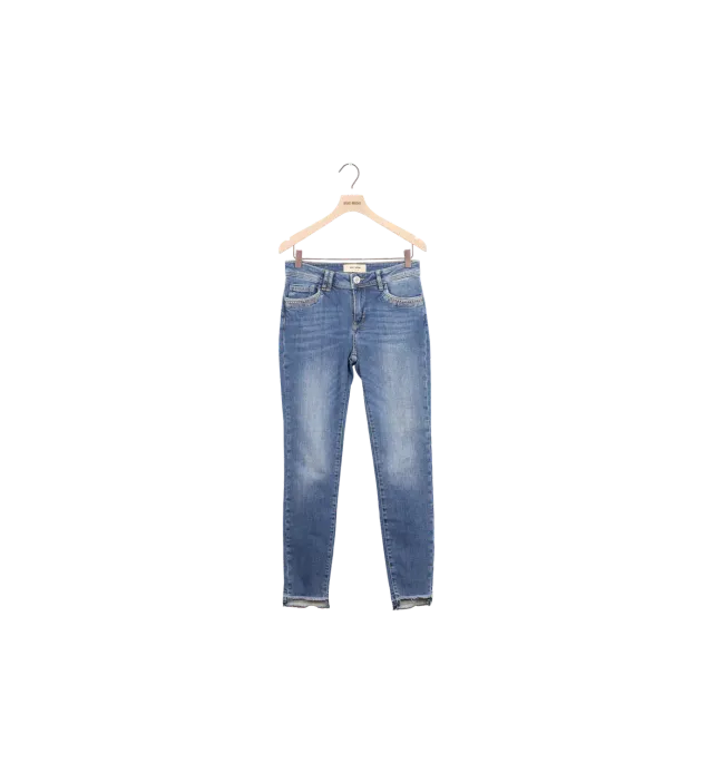 Mos Mosh MMSumner Steel Jeans 27 Blau Slim Low-Rise