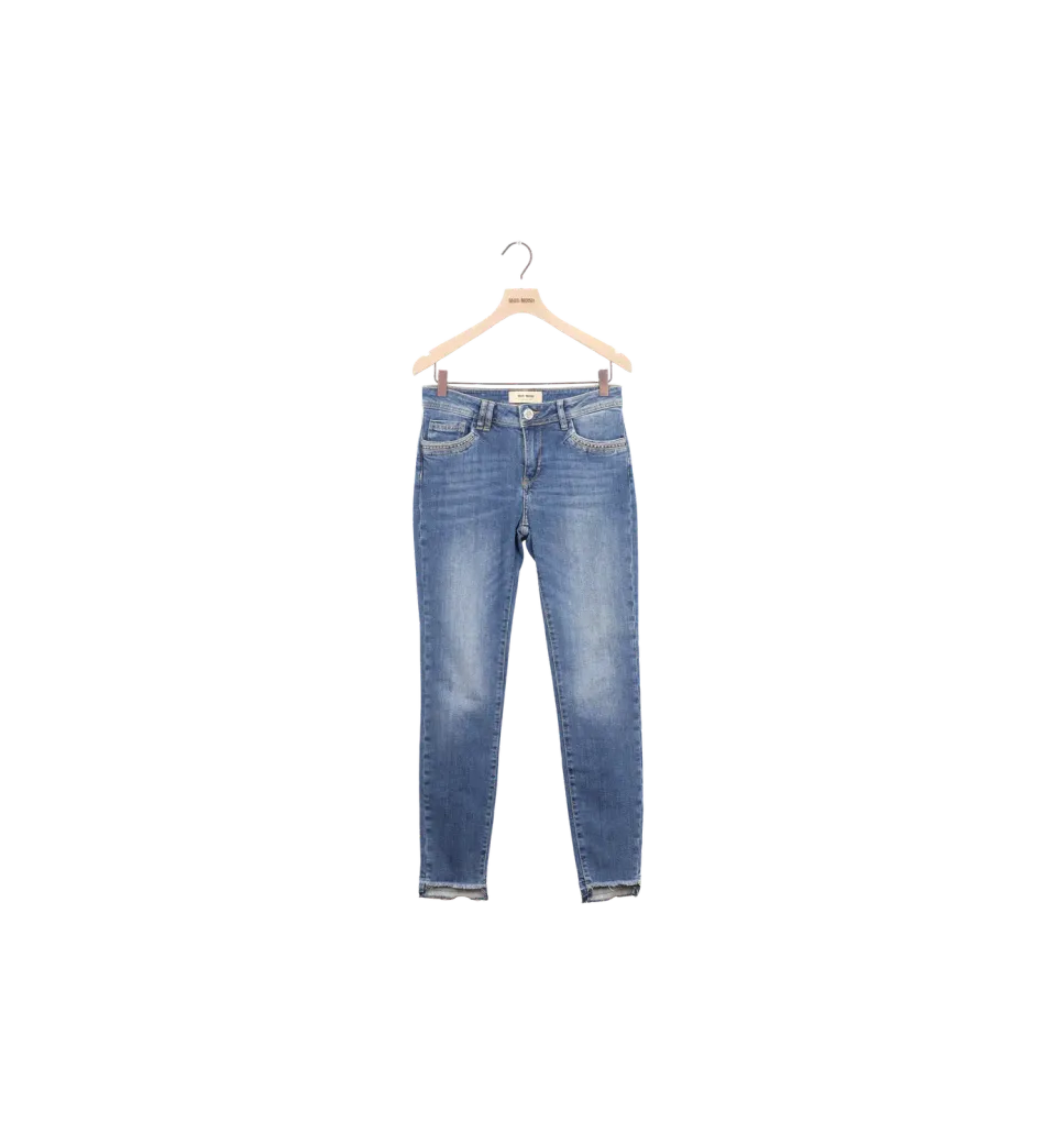 Mos Mosh MMSumner Steel Jeans 27 Blau Slim Low-Rise