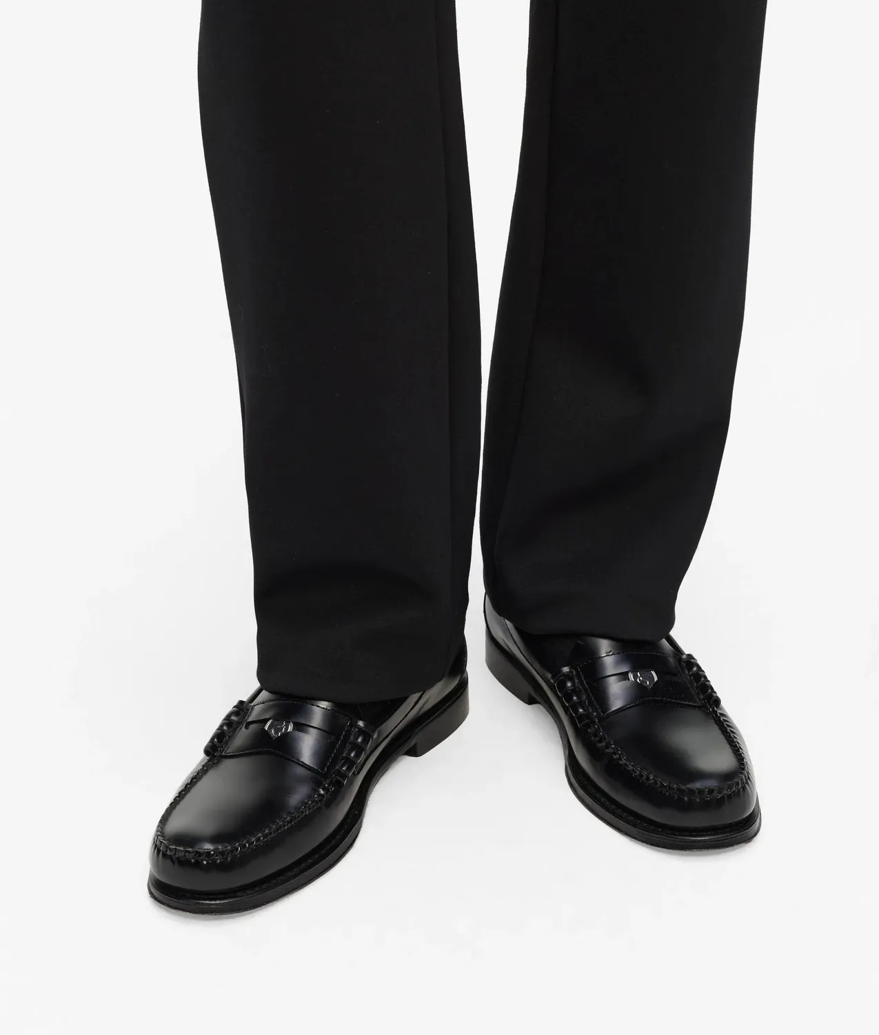 Karl Lagerfeld KL x G.H.Bass Penny Loafer schwarz-weiß