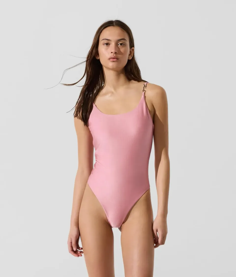Karl Lagerfeld Cheeky Badeanzug XS-XL mit Charmanhänger