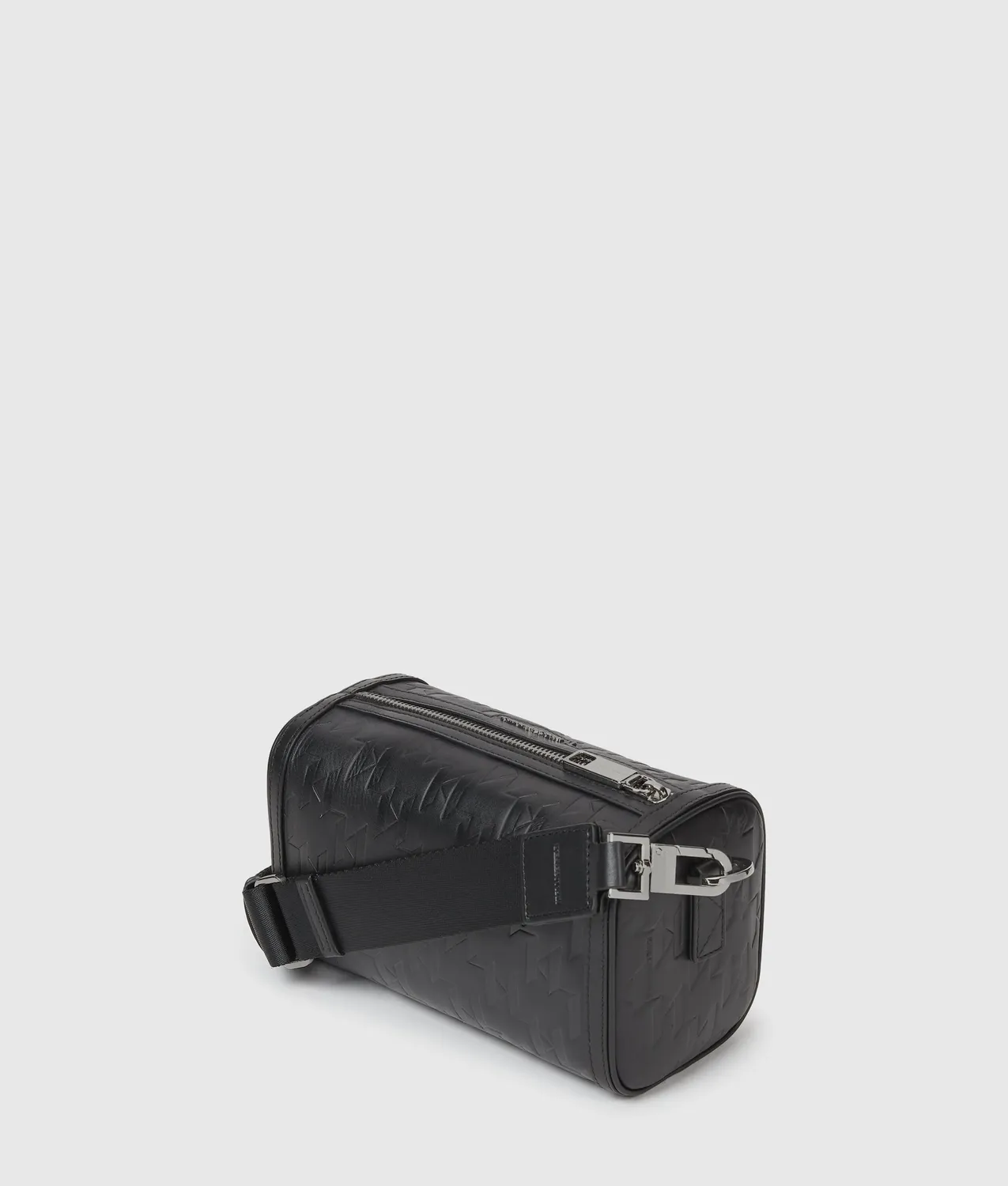 Karl Lagerfeld K/Loom Leder Mini Barrel Bag Monogramm