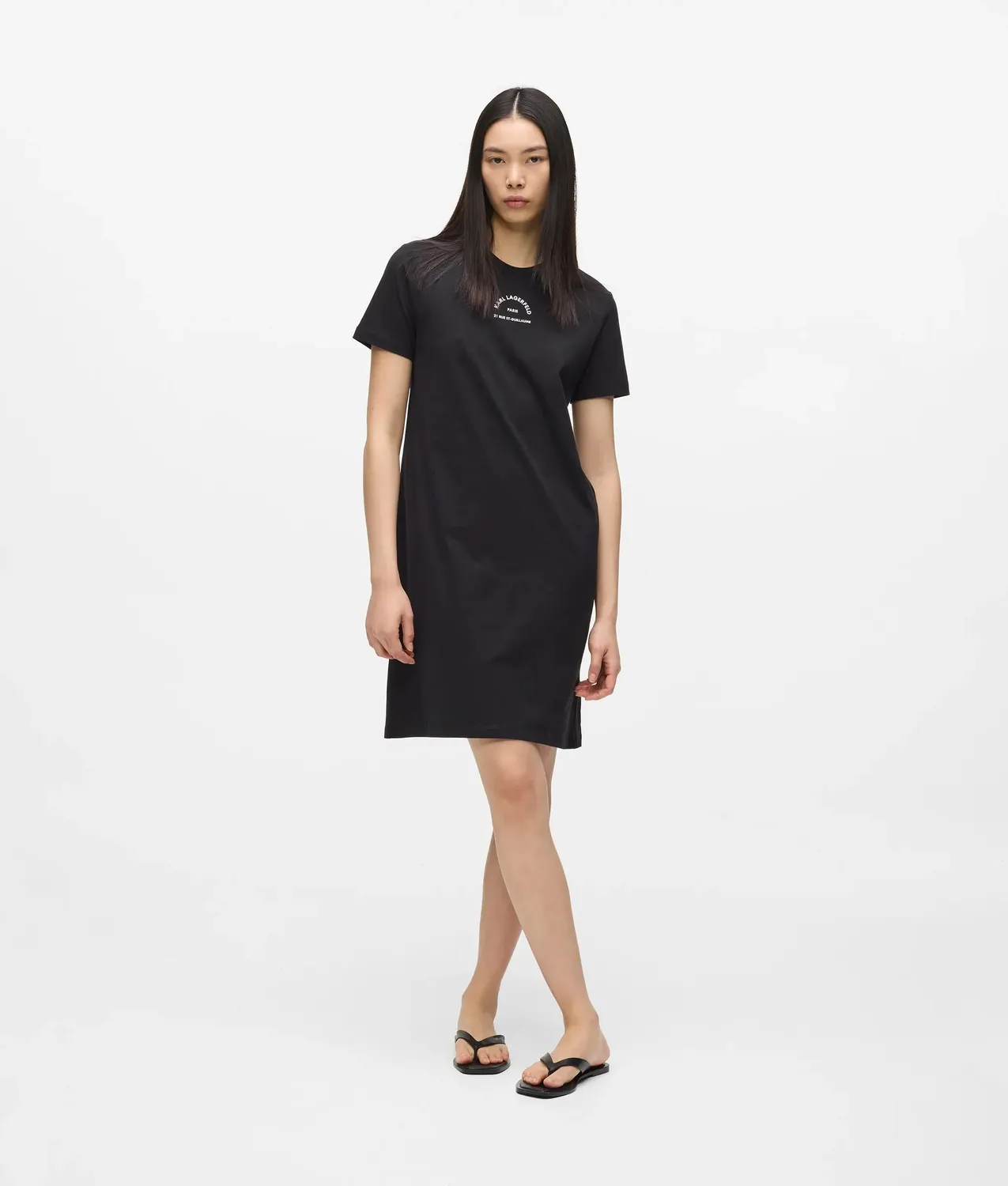 Karl Lagerfeld Rue St-Guillaume T-Shirt-Kleid Bio-Baumwolle