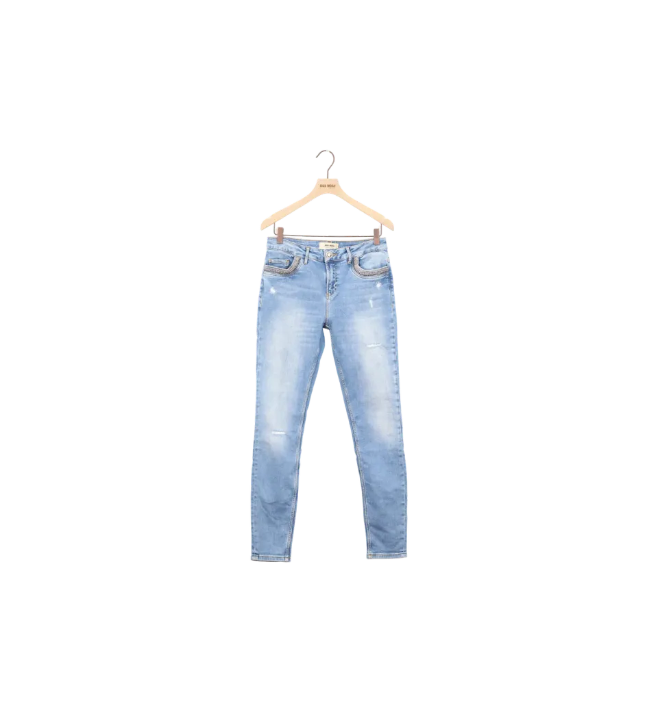 Mos Mosh ReLoved MMBradford Mercury Jeans Hellblau 28