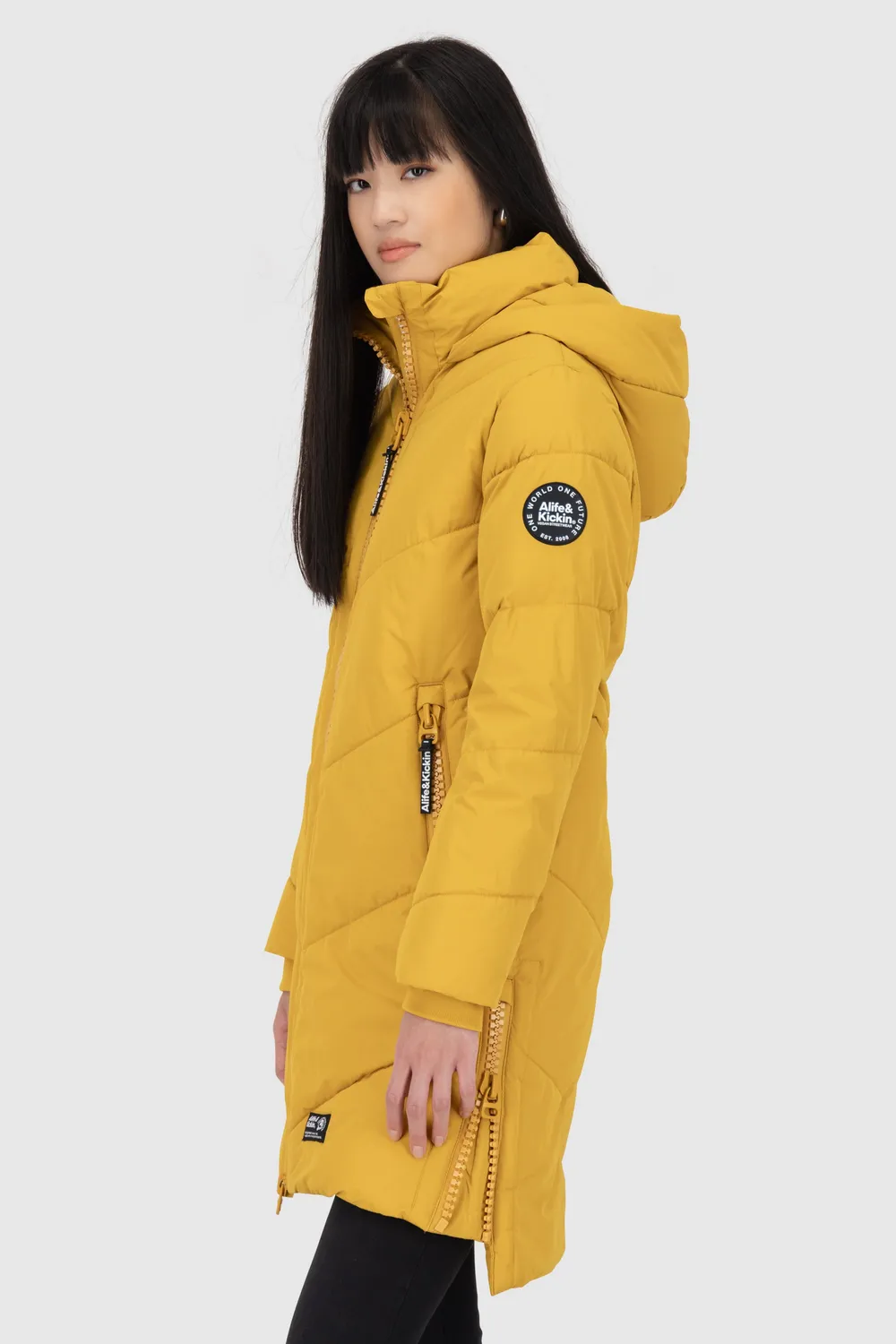Alife & Kickin LunaAK A Coat Steppmantel Gelb warm