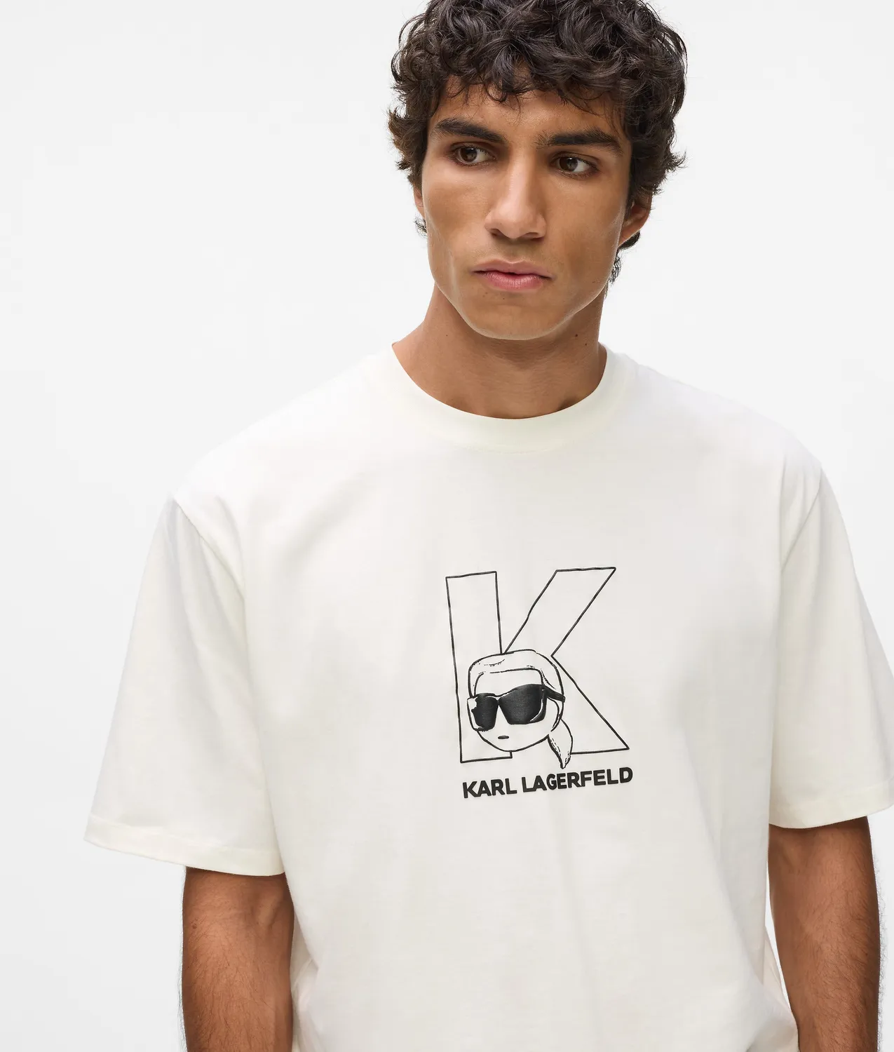 Karl Lagerfeld Ikon K-Initial T-Shirt Bio-Baumwolle