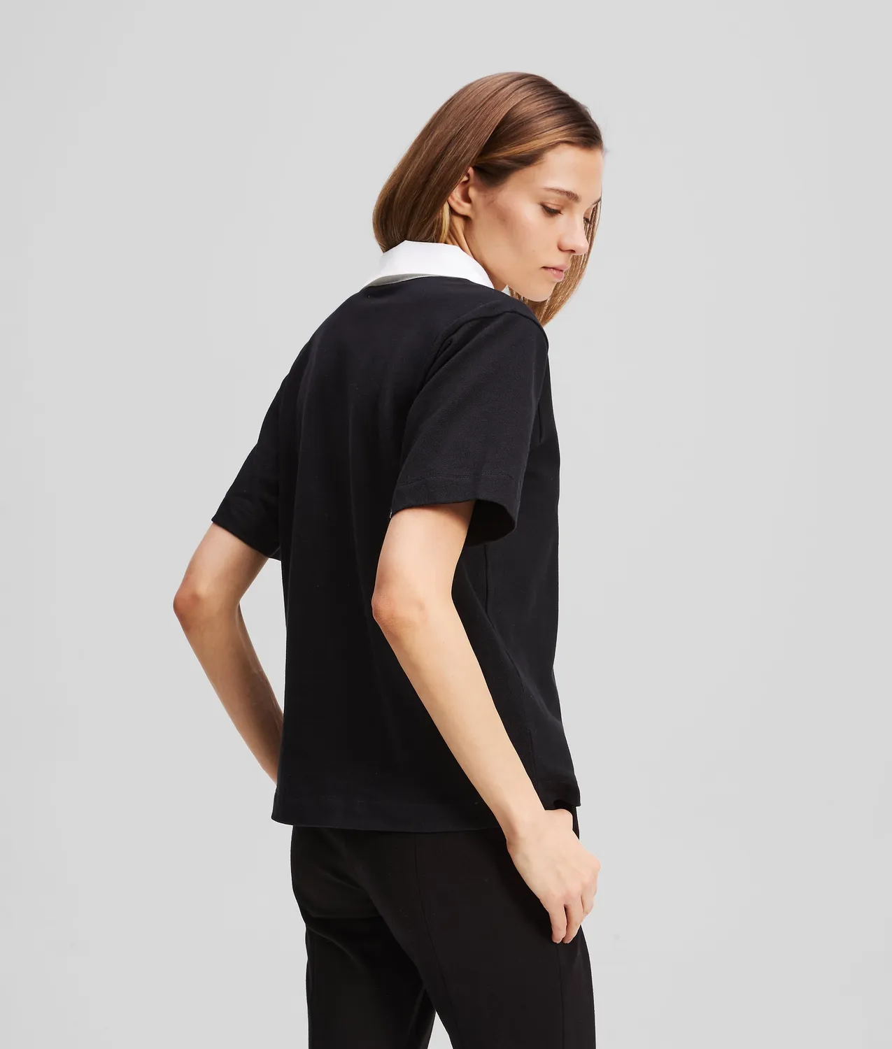 Karl Lagerfeld Signature Polo Shirt Bio-Baumwolle