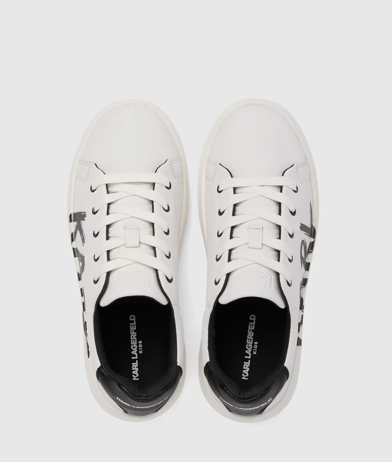 Karl Lagerfeld Boys Graffiti Sneaker Leder Kinder