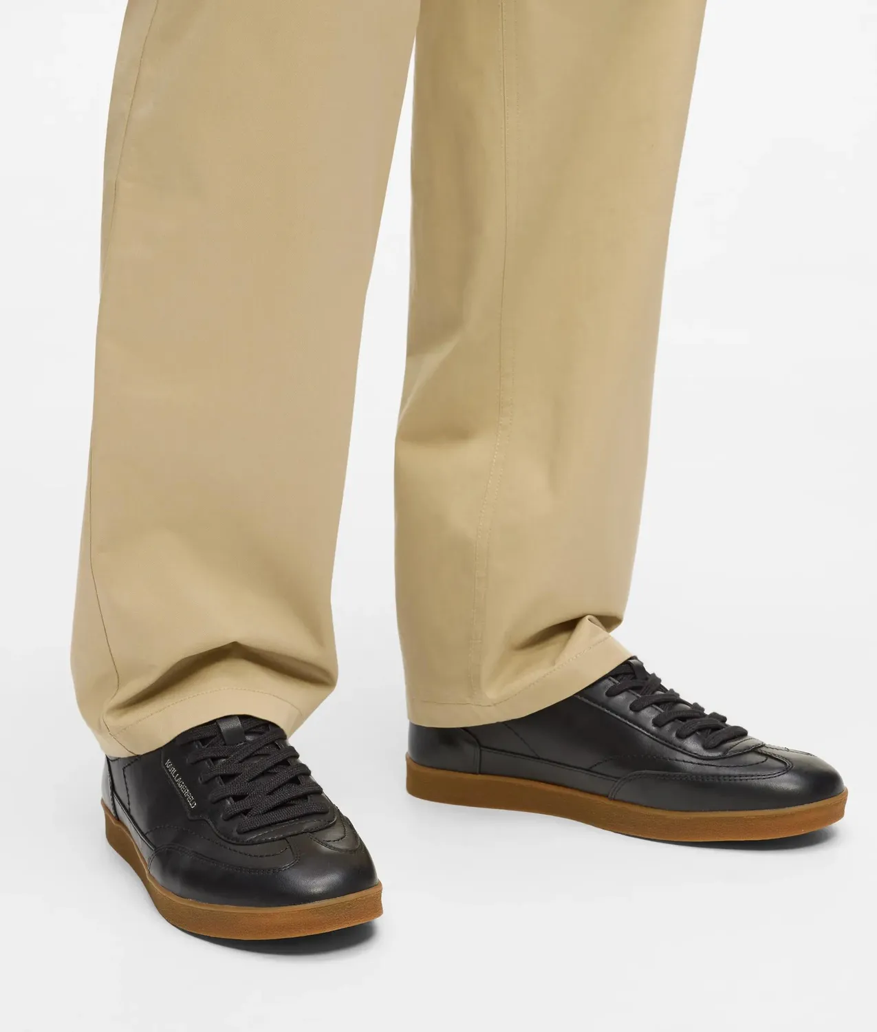 Karl Lagerfeld Kandidate Sneaker Leder Herren Kontrastsohle